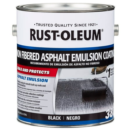 Emulsion Paint - Rust-Oleum 301908 380 Non fibered Asphalt Emulsion Coating black gal