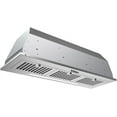 thumbnail image 3 of Streamline 36 in. Melisurgo Convertible Insert Range Hood in Brushed Stainless Steel with Baffle Filters, Push Button Control, LED Lights, 3 of 9