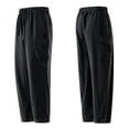 thumbnail image 6 of Mlzmgr Plus Size Athletic Pants for Men M-4XL Drawstring Stretchy Spandex Loose Fitted Pants with Pockets Outdoor Pants, 6 of 6