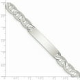 thumbnail image 3 of White Sterling Silver bracelet ID Anchor 7 in 8 mm, 3 of 3