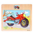thumbnail image 1 of Juguete Rompecabezas de madera para niños, juguetes de rompecabezas de aprendizaje de tráfico de dibujos animados para niños AMMAO MXZZ23418A5779, 1 of 1