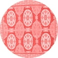 thumbnail image 1 of Ahgly Company Indoor Round Oriental Red Modern Area Rugs, 3' Round, 1 of 4