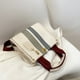 thumbnail image 2 of Bolso de hombro Rayas Casual Asa superior Gran capacidad Tote Bags ( S) Blanco, 2 of 9