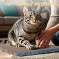 thumbnail image 5 of THBN 2Pack Cat Scratcher Pad, Reversible Scratching Cardboard, 14" Lx5.3 W Post Board for Indoor Cats Cardboard pad Sleep Play and Grind Claws, 5 of 8