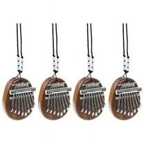 4X Mini Kalimba 8 Keys Thumb Piano Great Sound Finger Keyboard Musical Instrument,4x Mini Kalimba,brown