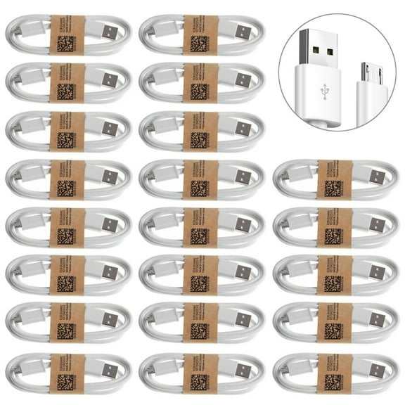 Micro USB Charger Cords Fast Charging Cable Cord For Cell Phone Android, 10 Pcs