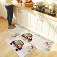 thumbnail image 5 of Kitchen Rug Mat Christmas Gnome Tree Truck, Set of 2, Anti-Fatigue Non-Skid Washable Kitchen Runner Rugs, Winter Snow Bird Soft Comfort Rug for Kitchen, Floor Home, Front of Sink, Laundry, 5 of 6