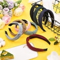 thumbnail image 4 of 8 Piezas Diademas con Nudos para Mujeres Niñas, Diadema Anudada Diademas de Tela Antideslizante Banda Ancha Anudada para el Cabello con Turbante Accesorios elásticos para el Cabello, 4 of 5