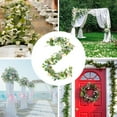 thumbnail image 4 of 70.86in Garland With Flowers Rose Gypsophila Garland Floral Garland Greenery Garland For Wedding Spring Home Party Craft Art Table Runner Wedding Decorations for Reception inside Long Vase Flowers, 4 of 6