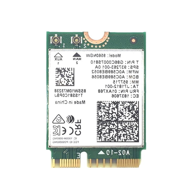Tarjeta Wifi Inalámbrica 9560Ac 9560Ngw Ngff Cnvio 1.73Gbps Alta Velocidad Bluetooth 5.0 Transmisión Rápida Universal 2.4G / 5G Tarjeta De Red De Doble Frecuencia Para Computadora Portátil Sweethay EL011723-00