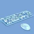 thumbnail image 1 of Juego de y mouse inalámbricos de GHz de color mezclado para Color mezclado perfke Teclado inalambrico, 1 of 8