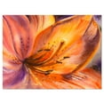 thumbnail image 2 of Fleur de Lys Orange - Impression sur Toile Florale, 2 of 3