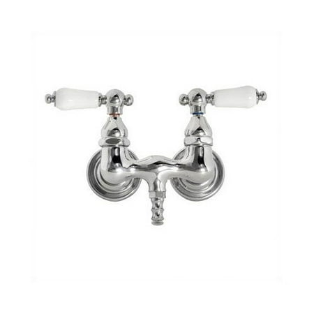 Elizabethan Classics Double Handle Wall Mount Tub Only Faucet Trim Metal Lever Handle