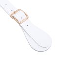 thumbnail image 3 of M Buder Par de Correas de Espuelas de Cuero Sintético Premium Ajustables 22 cm / 8.66 pulgadas Soporte para Vaqueros Ecuestre y Deportes al Aire Libre - Blanco, 3 of 9