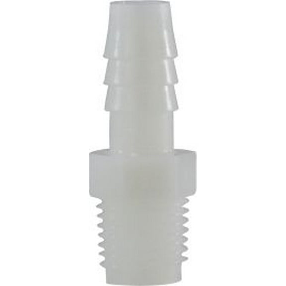 5/8 X 1/2 Hb X MIP Wht Nyln Adapter, Plastic Hose Barbs, Plastic Fittings