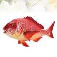 thumbnail image 2 of 1 Pce Modèle de Snapper Rouge Artificiel Jouet Animal Marin Simulé Aquarium Ornement, 2 of 5