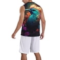 thumbnail image 2 of Naloa Colorful Flower Bird Basketball Jersey Reversible Men's Mesh Athletic Sports Shirts Training Practice S-4XLXX-Large, 2 of 6