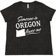 thumbnail image 3 of Inktastic Someone in Oregon Loves Me Women's Plus Size T-Shirt, 3 of 5