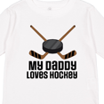 thumbnail image 4 of Inktastic Daddy Loves Hockey Sports Boys or Girls Long Sleeve Toddler T-Shirt, 4 of 5