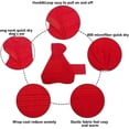 thumbnail image 5 of Quick Dry Pet Towel, Microfiber Stretch Cotton, Dog Bathrobe, Warm Jacket Design-Red-M, 5 of 5