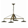 thumbnail image 6 of Meyda 142132 41 in. Kirkpatrick 4 Light Chandelier, Antique Copper, 6 of 6