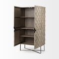 thumbnail image 6 of Mercana Excelsior II Iron Base Storage Cabinet in Light Brown, 6 of 7