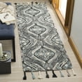 thumbnail image 2 of SAFAVIEH Suzani Davin Geometric Swirls Wool Area Rug, Grey/Light Blue, 8' x 10', 2 of 6