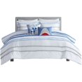 thumbnail image 1 of Urban Habitat Kids Cotton Comforter Set with Chenille Trims in Blue, 1 of 15