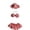 Red, variant on Ouuluon 3 Piece Porch Goose Outfits, Cute Easy to Wear Decorative Clothes, 23 inch Goose Outfits with Sun Hat Bow Top for Porch Garden Outdoor Yard