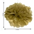 thumbnail image 3 of Efavormart 6 Pack Gold Tissue Paper Pom Poms Flower Balls, Ceiling Wall Hanging Decorations 6", 3 of 11