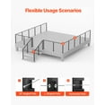 thumbnail image 5 of VEVOR 4-Pack Cable Railing Post, 36x2x2 In Horizontal-Hole Deck Railing Post with Pre-Drilled Holes, Stainless Steel Cable Rail Post with Horizontal and Curved Bracket, Black, 4JZLGZXHS914MY65M001V0, 5 of 9