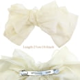thumbnail image 2 of Dalrosia 3PCS Chiffon Big Bow Hair Clip,Big Bowknot Hairpin French Hair Clips Hair Barrette Clips Soft Mesh Fabric Hair Bows for Girls Women, 2 of 6