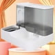 thumbnail image 4 of Dispensador de comida y agua para mascotas 2 en 1, alimentador automático de mascotas con ventana transparente de gran capacidad para perros y gatos, 4 of 8