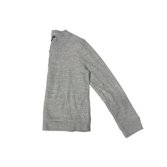 Alfani Womens Long Sleeve Waffle-Knit Henley Pajama Top Only,1-Piece, X-Small, Grey