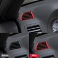 thumbnail image 5 of Para Dodge Challenger 2008-2014 cubierta de rejilla de ventilación de coche de fibra de carbono roja esquí esquí Gafas de esquí, 5 of 5
