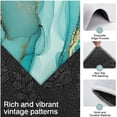 thumbnail image 3 of Cyan Marble Gold Spot Pattern Kitchen Rugs Sets Of 3,Kitchen Runner Rugs Non Skid Washable,Decorative Kitchen Floor Mats for Kitchen,Sink,Laundry,17"x30"+ 17"x47" + 17"x59", 3 of 6