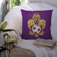 thumbnail image 3 of Carolines Treasures 8477PW1414 Tiger Fleur de lis Soccer Fabric Decorative Pillow , 14Hx14W, multicolor, 3 of 4