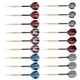 thumbnail image 2 of Juego de dardos con punta de acero de 18 piezas de la colección Pro con elegantes plumas para fitness en interiores, 2 of 8