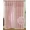 Blush Pink, variant on Set of 2 Kylie Embroidered Sheer Curtain Panels with Attached Taffeta Backing and Valance, 84" Long