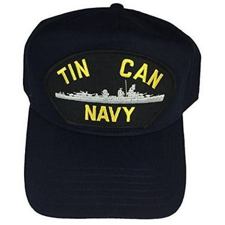 - USN TIN CAN NAVY HAT CAP NAVY BLUE DESTROYER DDG DD SHIP SAILOR VETERAN