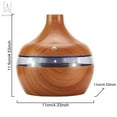 thumbnail image 4 of Gustave 300ml LED Cool Mist Humidifier Aromatherapy Essential Oil Diffuser Color Change Ultrasonic Wood Grain for Office Home Bedroom Car, 4 of 9