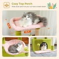thumbnail image 5 of Pefilos 33" Cat Tree Tower Grey for Indoors Cats, Kitty Condo with Scratching Post, Modern Activity Climbing for Small and Medium Cats, Pink, 5 of 7