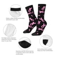 thumbnail image 4 of Fotbe Breast Cancer Awareness Calcetas Largas con Estampado para Hombre y Mujer – Calcetas de Compresión Transpirables y Elásticas, Viajar y Uso Diario Talla 5-11, 4 of 6