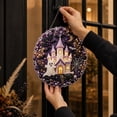 thumbnail image 4 of Diamond Art Kits Hanging Halloween Haunted House, DIY 5D Special Shaped Diamond Painting Craft Gem Art Rhinestone for Adults and Home Window Door Decor, Happy Halloween, 4 of 6