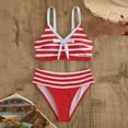 thumbnail image 4 of Cameland Women Summer Plus Size Printing Swimsuit Bikini Split Swimsuit Suit, 4 of 5