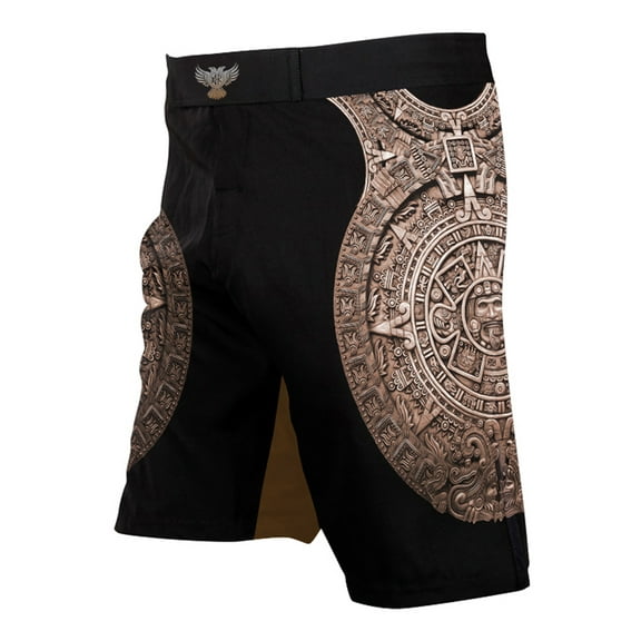 Raven Fightwear Men's Aztec Ranked BJJ MMA Shorts Brown