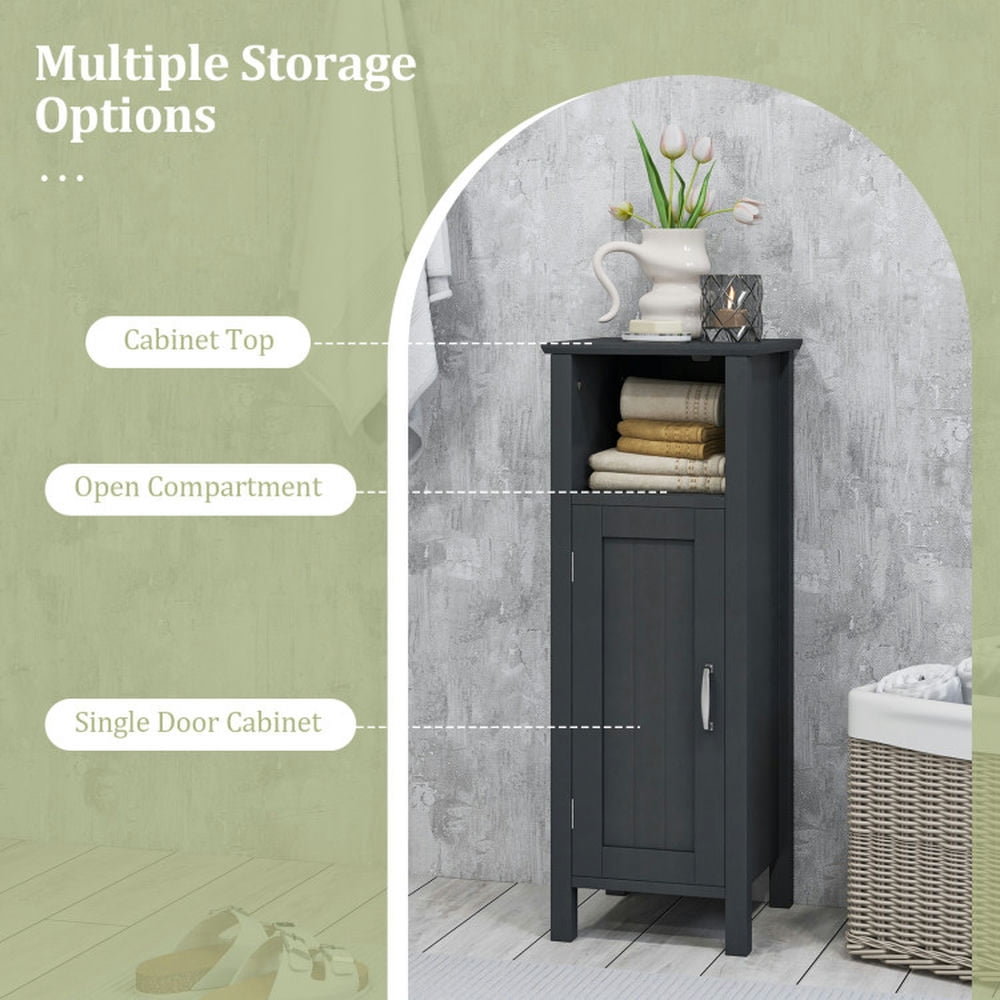 Finihen Bathroom Storage Cabinet, Bathroom Floor Cabinet, Bathroom Storage Organizer with 2-Tier Cabinet, for Bathroom, Living Room, Bedroom, Kitchen, Black Finihen Bathroom Storage Cabinet, Bathroom Floor Cabinet, Bathroom Storage Organizer with 2-Tier Cabinet, for Bathroom, Living Room, Bedroom, Kitchen, Black