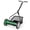 Green + Black, variant on Ironmax 14" Manual Reel Mower with 5-Blade 6.6 Gallon Removable Grass Catcher for Garden Green + Black