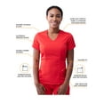 thumbnail image 3 of Adar Pro Modern Athletic Scrub Set For Women - Modern V-Neck Scrub Top & Yoga Jogger Scrub Pants, 3 of 7