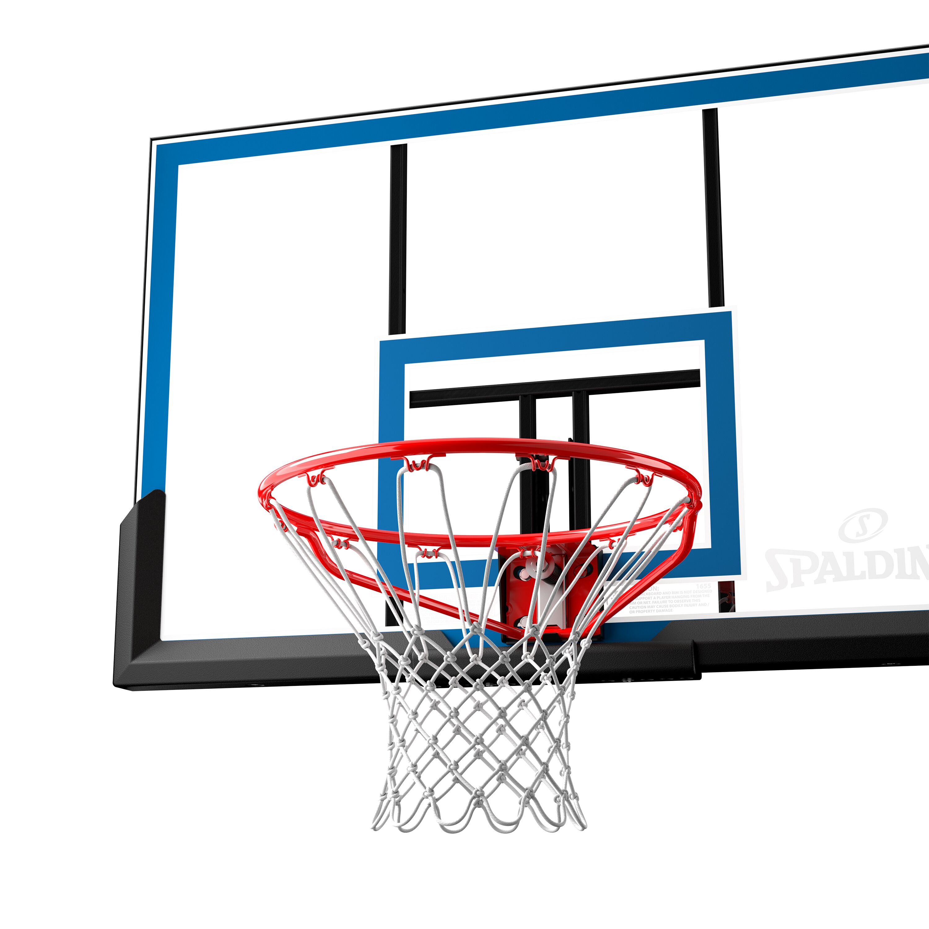 Spalding 48″ Shatterproof Polycarbonate Backboard and Rim Combo